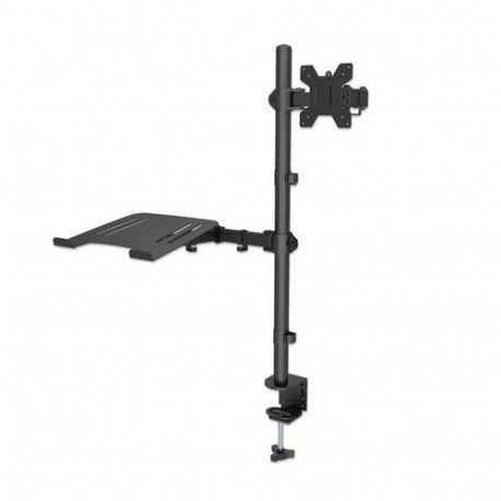 Manhattan Desk Mount for Monitors &amp; Laptop Combo (Full Motion), For screens: 10-27"