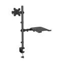 Manhattan TV &amp; Monitor &amp; Laptop Combo Mount, Desk, Full Motion, 1 screen, Screen Siz