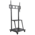 Manhattan TV &amp; Monitor Mount, Trolley Stand, 1 screen, Screen Sizes: 37-100&quot;, Black