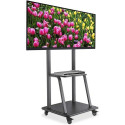 Manhattan TV &amp; Monitor Mount, Trolley Stand, 1 screen, Screen Sizes: 37-100&quot;, Black