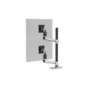 Ergotron LX Series LX Dual Stacking Arm Tall Pole 101.6 cm (40&quot;) Desk Aluminium