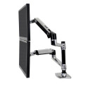 Ergotron LX Series Dual Stacking Arm monitor mount / stand 61 cm (24&quot;) Desk Silver