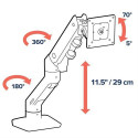 Ergotron HX Series 45-475-216 monitor mount / stand 124.5 cm (49&quot;) Desk White