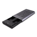 Lindy USB 3.2 Gen 2x2 Dual M.2 NVMe SSD Enclosure with Clone Feature