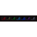 Manhattan XXL RGB LED Gaming Mousepad with Wireless Charger (10W) Smooth Top Surface Mat, Micro-text