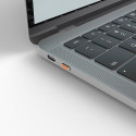Lindy USB Type C Port Blockers (Without Key) - Pack of 10, Orange