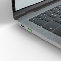 Lindy USB Type C Port Blocker Key - Pack of 4 Blockers, Green