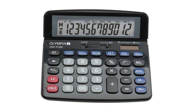Olympia 2502 calculator Desktop Basic Black, Blue, Grey