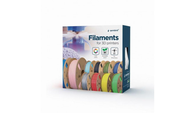 Gembird 3DP-ABS1.75-01-BK 3D printing material ABS Black 1.4 kg