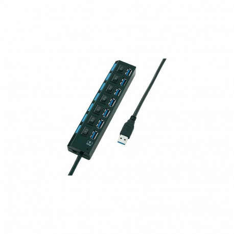 Conrad 393539 interface hub USB 3.2 Gen 1 (3.1 Gen 1) Type-A Black