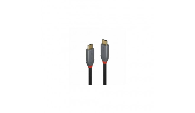 Lindy 2m USB 3.2 Type C Cable, 5A PD, Anthra Line