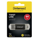 Intenso 3539490 USB flash drive 64 GB USB Type-A / USB Type-C 3.2 Gen 1 (3.1 Gen 1) Anthracite