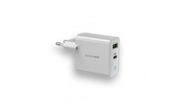 RealPower 352262 mobile device charger Universal White AC Fast charging Indoor