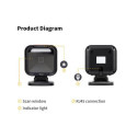 Equip USB 2D Omnidirectional Desktop Barcode Scanner, 1MP