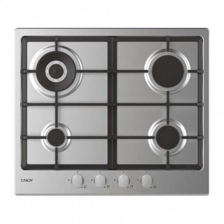 Candy Timeless CHG6BR4WX Stainless steel Built-in 60 cm Gas 4 zone(s)