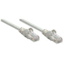 Intellinet Network Patch Cable, Cat6, 3m, Grey, CCA, U/UTP, PVC, RJ45, Gold Plated Contacts, Snagles