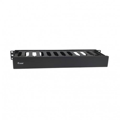 Equip 19" Rack Mount Cable Management Panel, Black