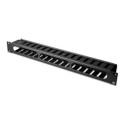 Equip 19" Rack Mount Cable Management Panel, Black