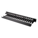 Equip 19" Rack Mount Cable Management Panel, Black