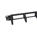 Equip 19" Rack Mount Cable Management Panel, Black