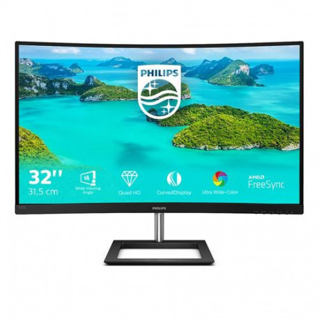 Philips E Line 325E1C/00 computer monitor 80 cm (31.5") 2560 x 1440 pixels Quad HD LCD Blac