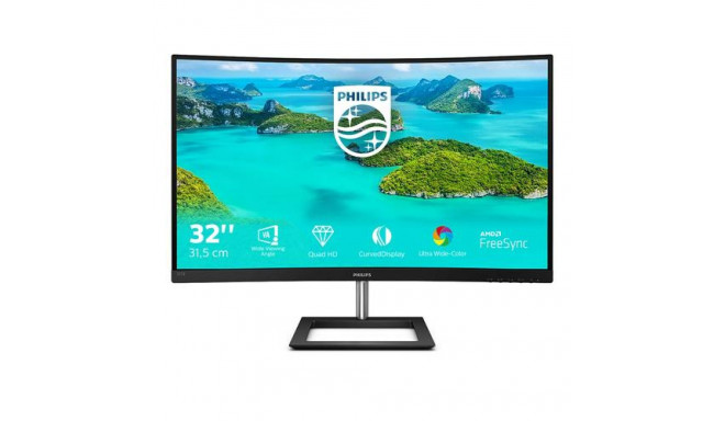 Philips E Line 325E1C/00 computer monitor 80 cm (31.5&quot;) 2560 x 1440 pixels Quad HD LCD Blac