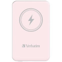 Verbatim Charge &#039;n&#039; Go Magnetic Wireless Power Bank 5000mAh Pink