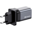 Verbatim GNC-35 GaN Charger 35W with 1 x USB-C PD 35W / 1 x USB-A QC 3.0 (EU/UK/US)