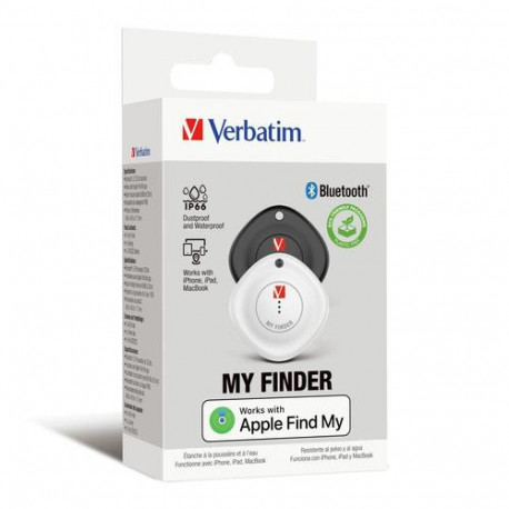 Verbatim MYF-02 Bluetooth Item Finder 2 pack Black/White