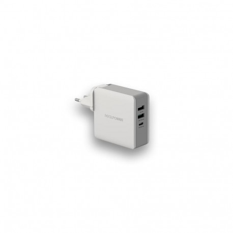 RealPower DeskCharge-65 Travel Universal Grey AC Indoor