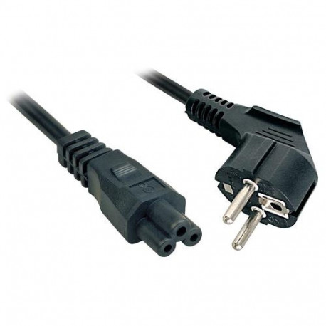 Lindy 3m, CEE 7/7 - IEC 320 C5 Black CEE7/7 C5 coupler