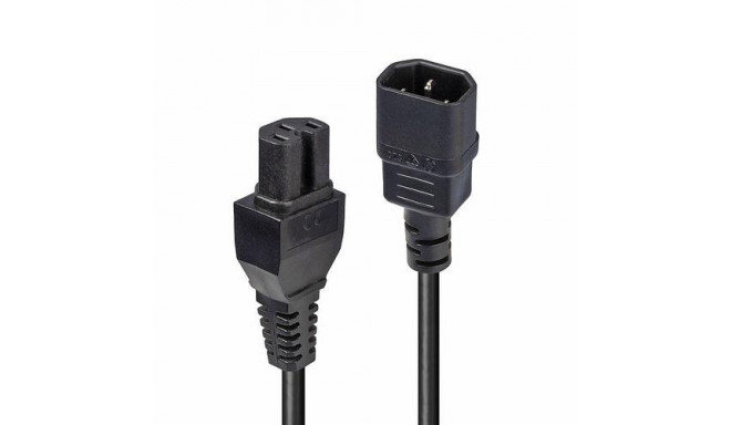 Lindy 2m IEC C14 to IEC C15 &#039;Hot Condition&#039; Power Cable, Black