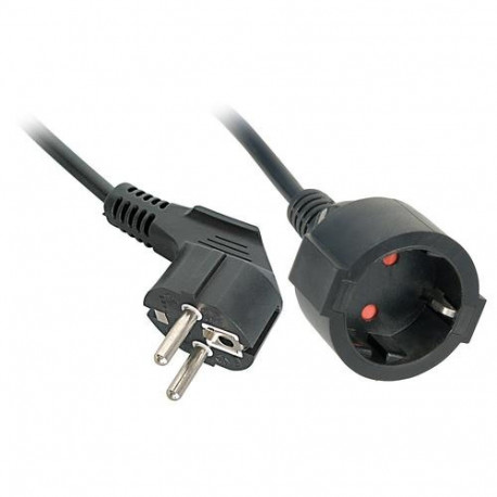 Lindy 30244 power extension 3 m 2 AC outlet(s) Indoor Black