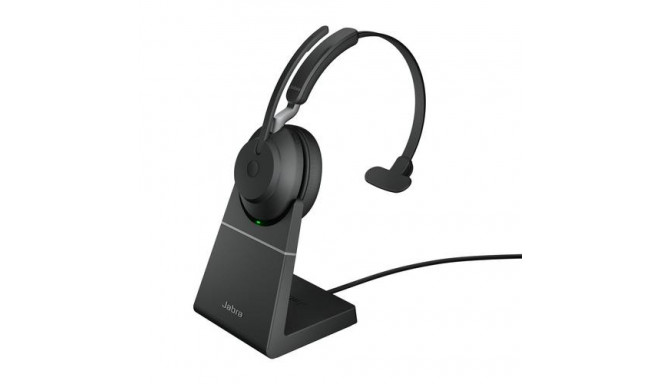 Jabra Evolve2 65 USB-A UC Mono with Charging Stand - Black