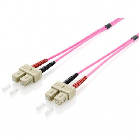 Equip SC/SC Fiber Optic Patch Cable, OM4, 1m