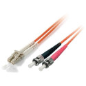 Equip LC/ST Fiber Optic Patch Cable, OS2, 5.0m