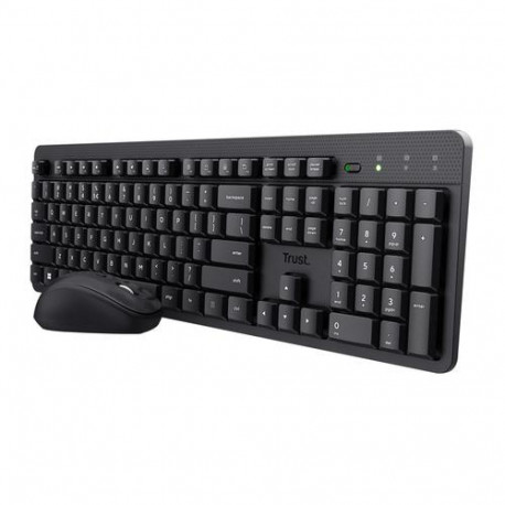 Trust Ody II keyboard Mouse included Office RF Wireless QWERTZ German Black