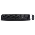 Equip 245201 keyboard Mouse included Office USB QWERTY Spanish Black