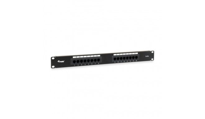 Equip 16-Port Cat.5e Unshielded Patch Panel, Black
