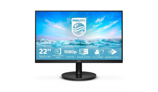 Philips V Line 221V8/00 computer monitor 54.6 cm (21.5&quot;) 1920 x 1080 pixels Full HD LED Bla