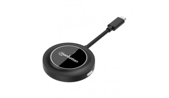 Manhattan 1080p Wireless HDMI Display Adapter with USB-C Transmitter, Dongle Wirelessly Displays a V
