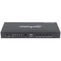 Manhattan 1080p 4-Port HDMI Multiviewer Switch, Switch with Four Inputs on One Display, Video Bandwi