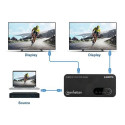 Manhattan 4K@60Hz 2-Port HDMI Splitter Splits One HDMI Input to Two HDMI Outputs (1x2), 18G, Micro-U
