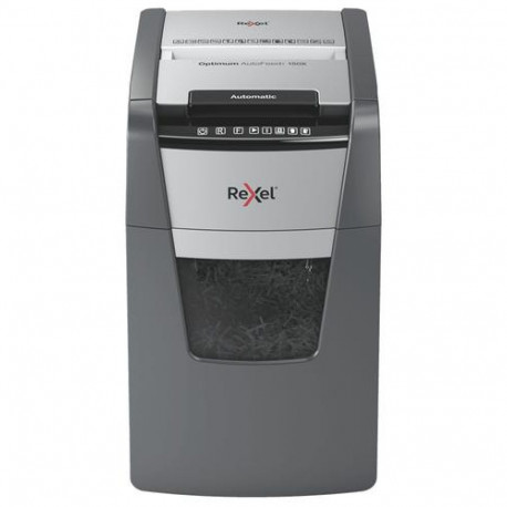 Rexel Optimum AutoFeed+ 150X Automatic Cross Cut Paper Shredder P4