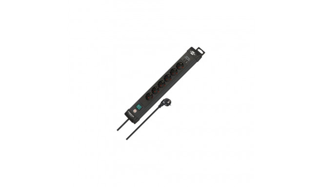 Brennenstuhl 1951160608 power extension 3 m 6 AC outlet(s) Indoor Black