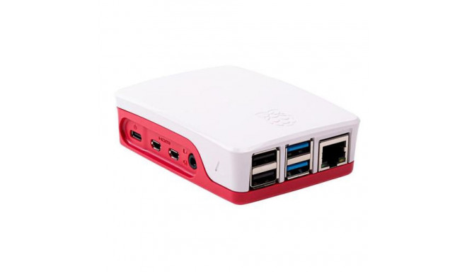 Raspberry Pi 4 Case, red/white