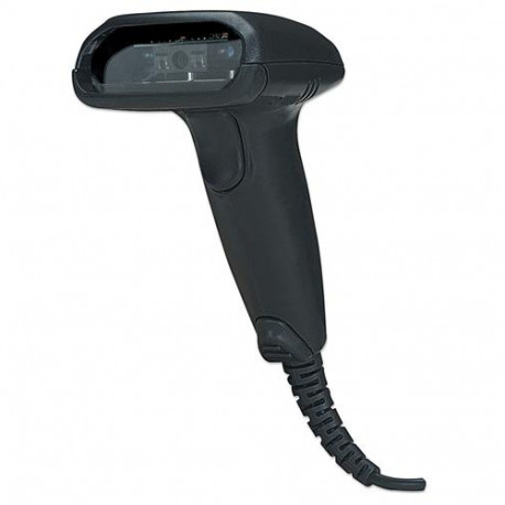 Manhattan Long Range CCD Handheld Barcode Scanner, USB, 500mm Scan Depth, Cable 1.5m, Max Ambient Li