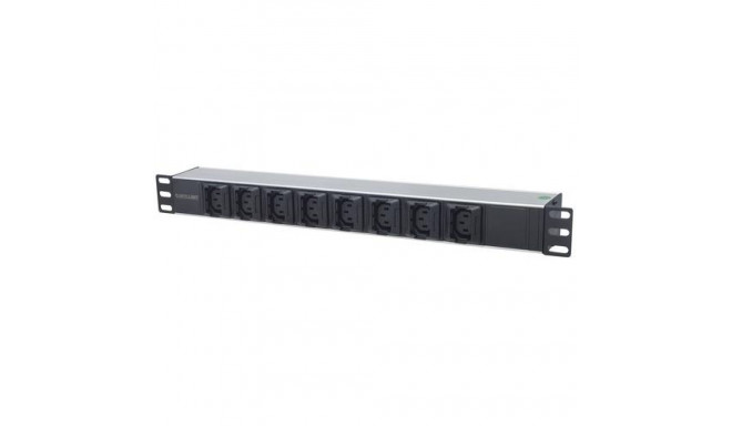 Intellinet 19&quot; 1U Rackmount Anti-Shedding 8-Output C13 Power Distribution Unit (PDU) with R