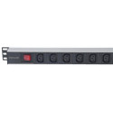 Intellinet 19&quot; 1U Rackmount Anti-Shedding 8-Output C13 Power Distribution Unit (PDU), With 