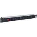 Intellinet 19&quot; 1U Rackmount 8-Output C13 Power Distribution Unit (PDU), With Removable Powe